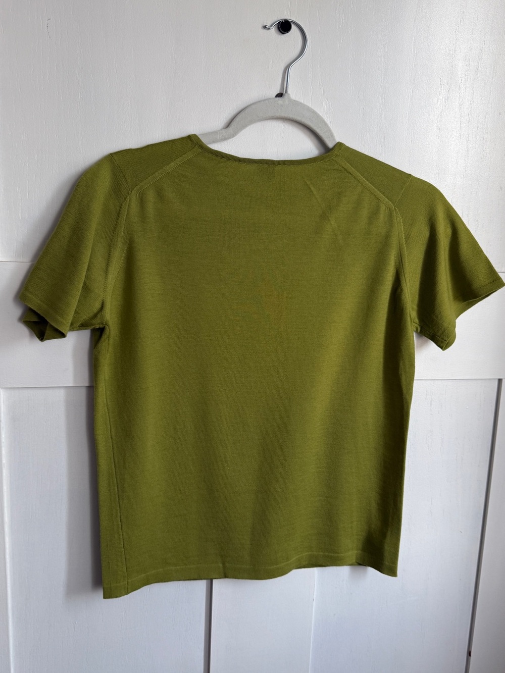 Vintage TSE olive green 100% Superfine Wool made in Itali - Picture 6 of 11